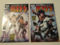 KISS IDW comics, Into the void parts 1 and 2, variant covers "B"