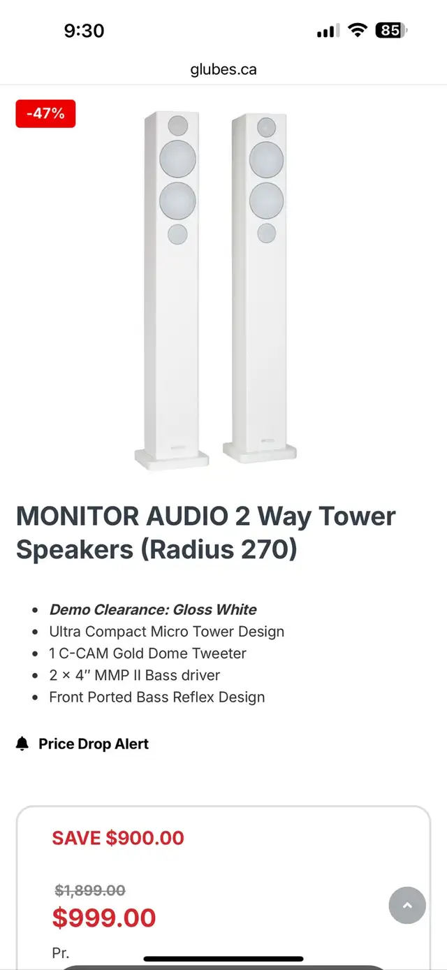 Monitor Audio Radius 7.0 surround sound speakers in Speakers in Dartmouth - Image 7