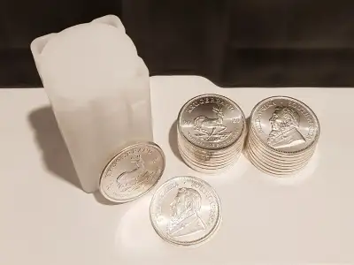 Pièces pièce de monnaie d'investissement en lingots fins purs Afrique du Sud 1 Rand R1 2020 Krugerra...