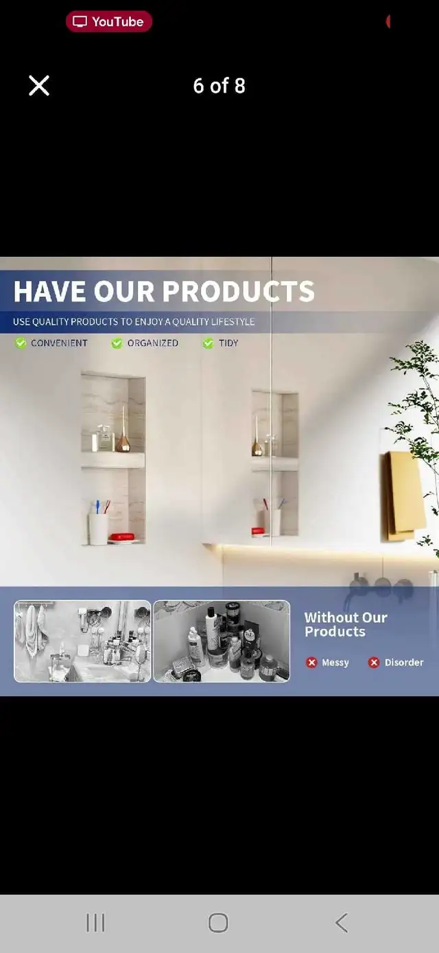 Waterproof Built-In Shower Niche with Adjustable Shelf — 306×608 in Plumbing, Sinks, Toilets & Showers in City of Montréal - Image 7