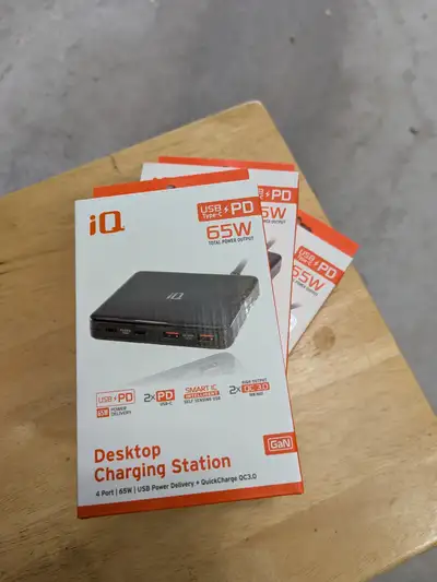 IQ USB c 65watt PD charger new sealed, View more