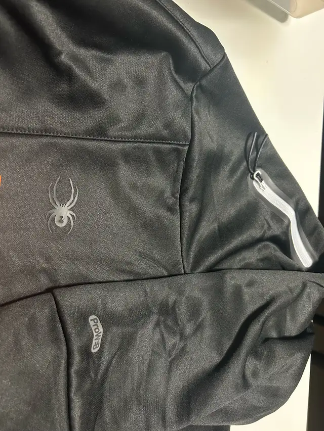 Brand New Spyder Active Men’s Hooded Full Zip Jacket - Black in Men's in Calgary - Image 8