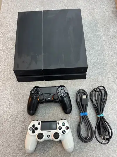 Sony PS4 Console + 2 DualShock 4 Controllers + Cables, View more