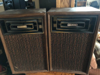 Old vintage speakers. I deliver