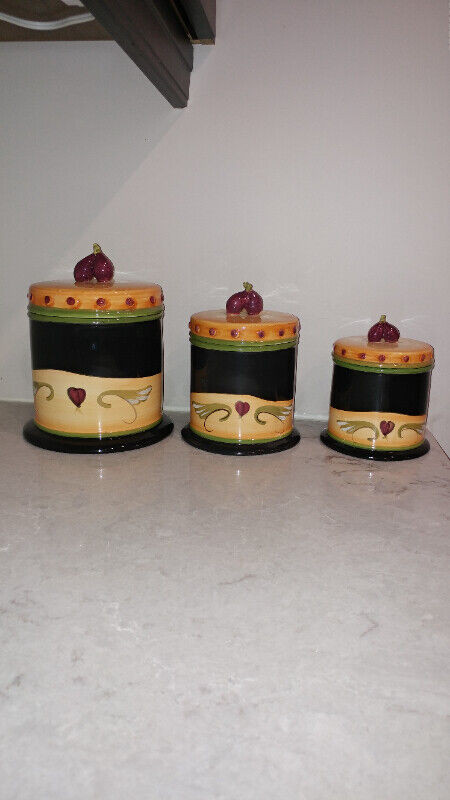 porcelain canister set in Kitchen & Dining Wares in Sudbury