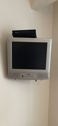 Small wall mount TV - wall Brackets not included