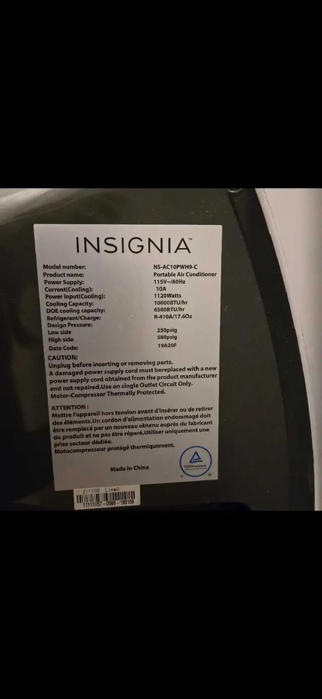 portable air conditioner  in Heaters, Humidifiers & Dehumidifiers in City of Toronto - Image 3