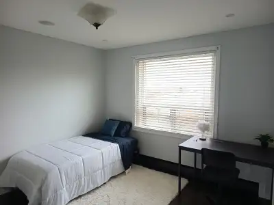 Bright private room available in a clean, quiet 2-bedroom apartment in Toronto. Shared kitchen and b...