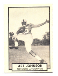 1962 Topps CFL Set-Break #135 Art Johnson TORONTO ARGONAUTS NM