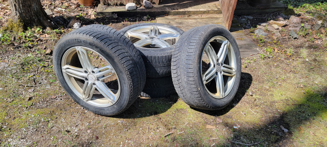 235/50 R18 Michelin X-ICE on rims - Used in Tires & Rims in Muskoka