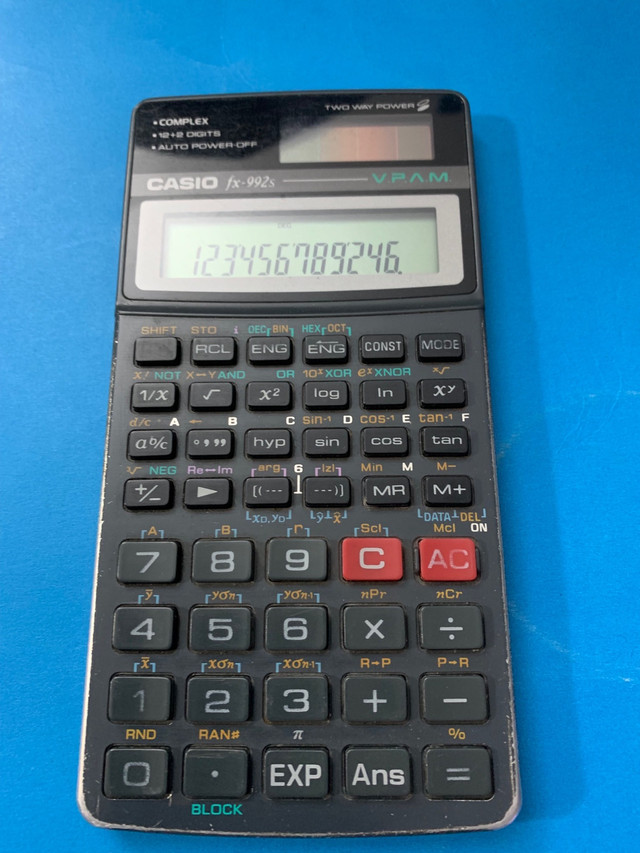 Casio FX992S Scientific Calculator Two-way power (Solar + Batter in General Electronics in Markham / York Region - Image 3