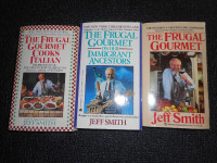 The Frugal Gourmet Cookbooks 3 softcovers, never been used