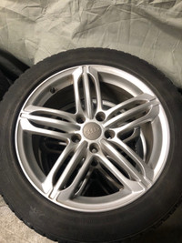225/50/17 snow tires on Audi rims. 