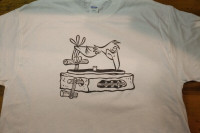 Flintstones Turntable (Record Player) T-Shirt (Vinyl LPs)