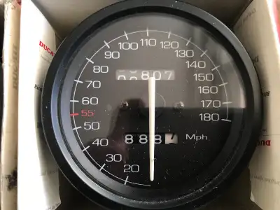 Factory Original 170 MPH Speedometer tach gauge cluster most cable drive Ducati dash housing neutral...