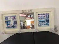 Mirror with hooks