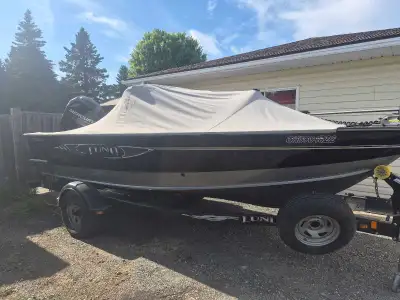 Boat in great shape, runs perfect. Has full cover, travel cover, stainless prop. Minkota bow mount t...