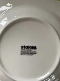 Stokes porcelain/china dishes