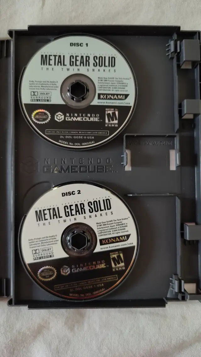 Metal Gear Solid: The Twin Snakes Gamecube Discs Only