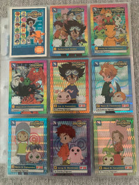 DIGIMON UPPER DECK 1999 ANIMATED HOLO PRISM SERIES 1 CARD SET