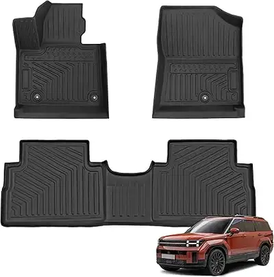 ** NEW IN BOX ** YYCKE Floor Mats Fit for Santa fe 5 Seats Hybrid 2021 2022 2023 All Weather Protect...