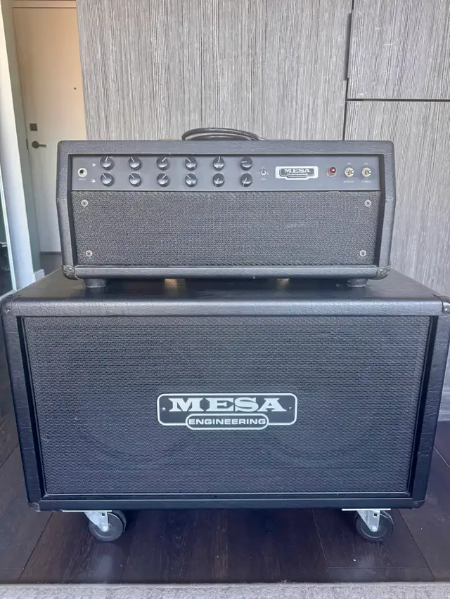 Mesa Boogie F-50 Head with 2 x 12 Mesa Boogie Speaker Cab in Amps & Pedals in City of Toronto - Image 2