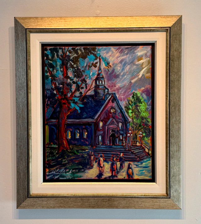 Yvon Provost "Messe de 20h, église Sainte-Famille, Boucherville" dans Art et objets de collection  à Longueuil/Rive Sud