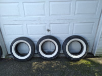 3 WIDE WHITE WALL TIRES