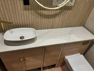 Modern Bathroom Vanity with Premium Countertop, View more