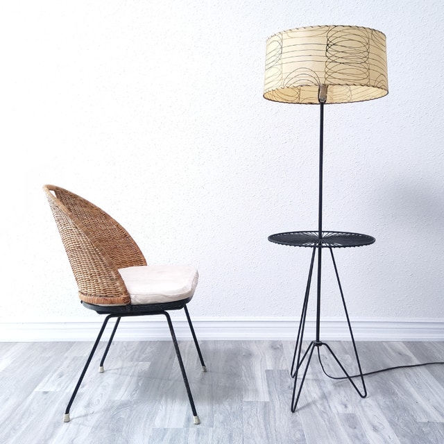 1950s IRON AND WICKER NEVARUST CHAIR BY MAURIZIO TEMPESTINI Chairs