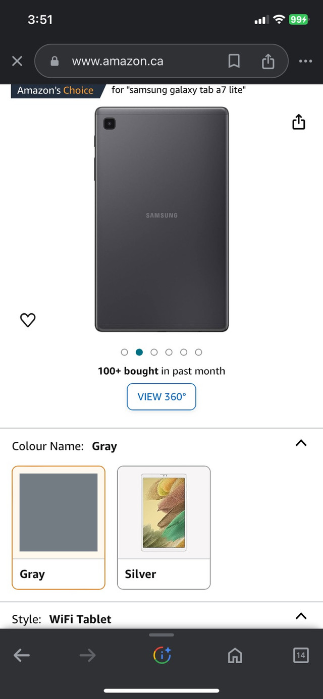 Samsung Galaxy Tab A7 Lite (New) in iPads & Tablets in Mississauga / Peel Region - Image 2