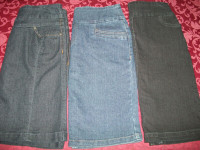3 jupes jeans(2) 3ans et (1) 5 ans)