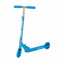 Street Runner Folding Kick Scooter with 120mm LED Wheels Blue