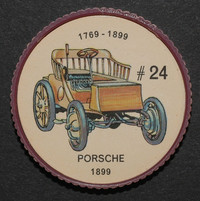 Jeton jello #24 / jello token / voiture / Porsche 1899