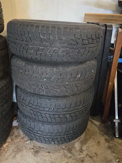 Set of 4 winter tires on rims. Very lightly used over 3 winters. About 85% life left. These were use...