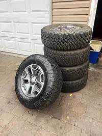 Jeep Wrangler Rubicon Rims and Tires w/ Spare 265/70r17