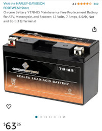 Battery - New for Motorcycle/ATV etc