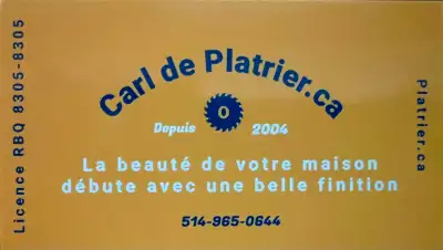 Carl de Platrier.ca, View more