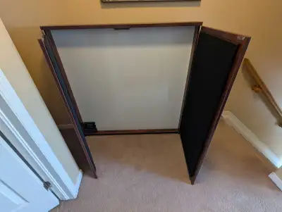 Cabinet enclosed whiteboard, View more