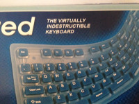 Flexible, full size keyboard.