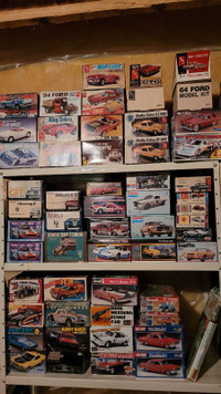 Selling Vintage Car Model Kit Collection