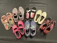 Girls size 1 shoe lot