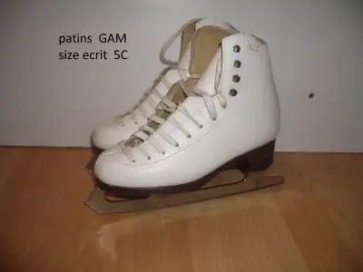 patins pro artstiques GAM -- size 5C fille/ femme figure skates. Perfect for figure skating classes....