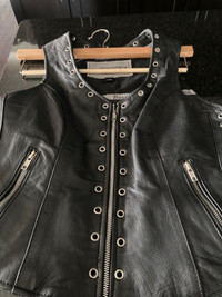 Women’s Leather Vest 