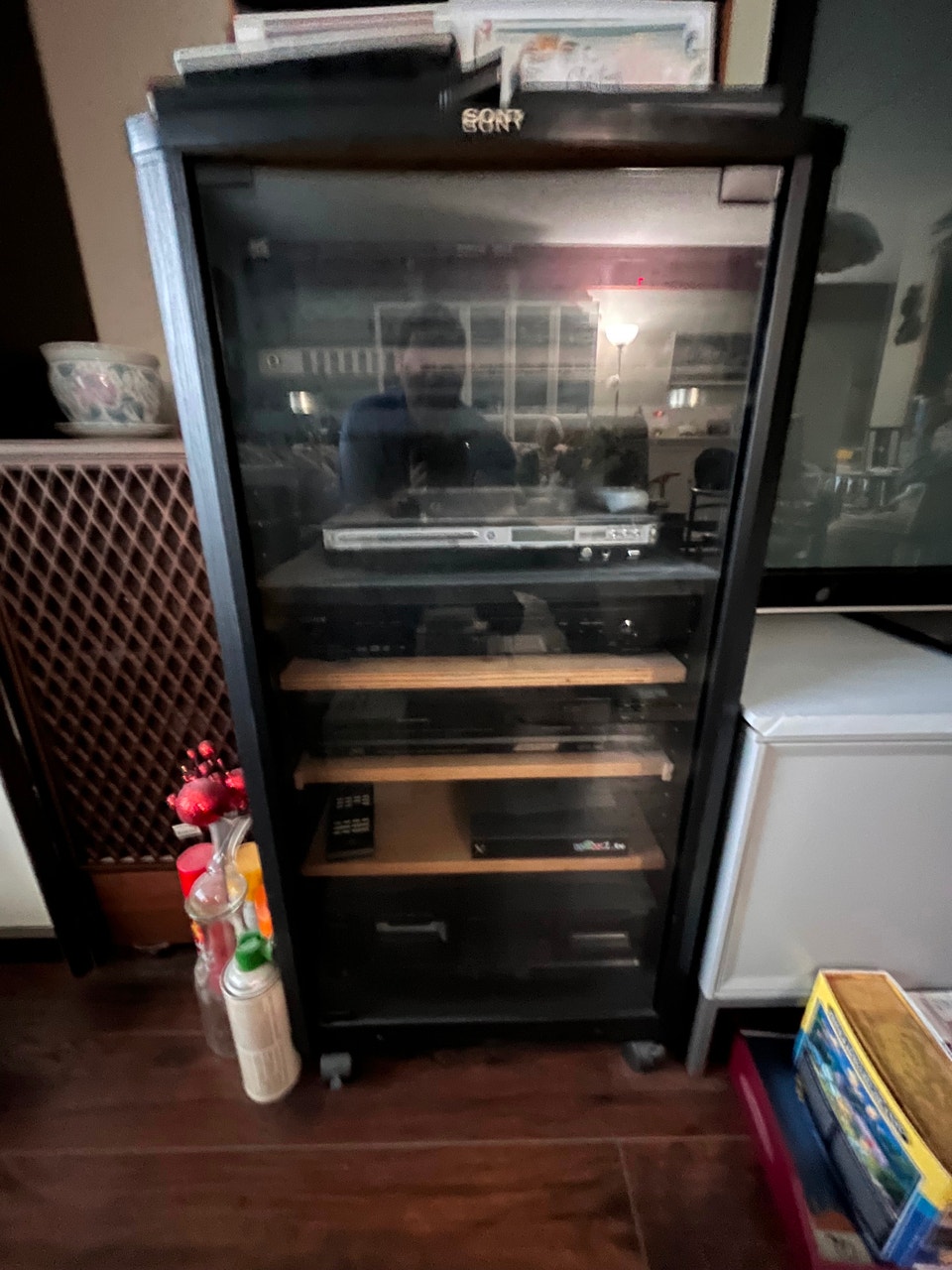 Sony and JVC Home Audio and Video Entertainment System Rack | Stereo ...
