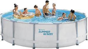 14 FOOT x 42 INCH  SUMMER WAVES POOL  in Hot Tubs & Pools in Calgary - Image 2