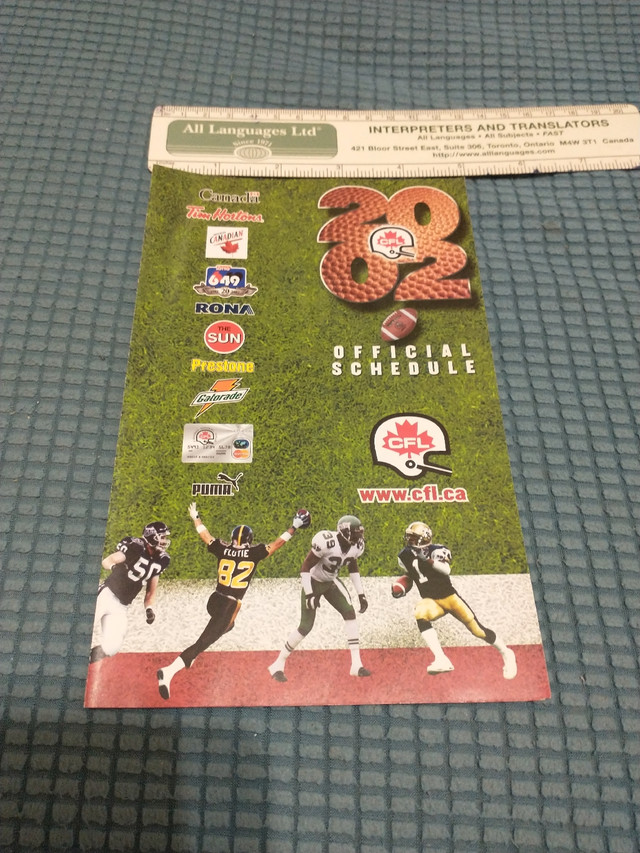 2002 TSN CFL season schedule in Arts & Collectibles in City of Toronto
