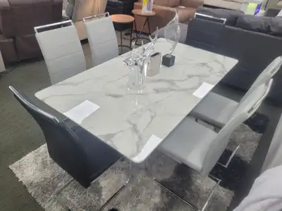 Marble dinning table set on sale, View more