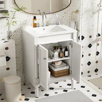 24 Inch Bath Vanity with sink, View more