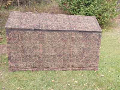 A-Frame style hunting blind. 4' X 8' . I built this blind a couple of years ago and only used it sev...
